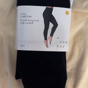 A New Day Black Cotton Blend Leggings